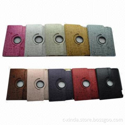 Leather Case for iPad 3, Stand Book Carry Style with Sleep Function